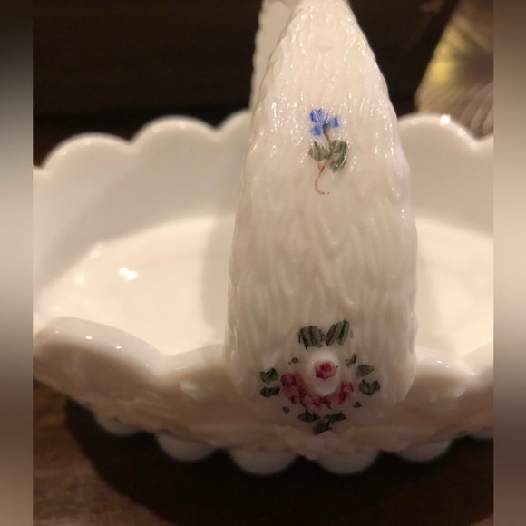 Westmoreland Roses, Grapes and Bows Candy Trinket Dish - Picture 4 of 4